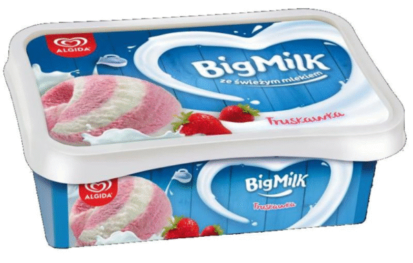 BIG MILK TRUSKAWKA (5+1) 900ml ALGIDA.