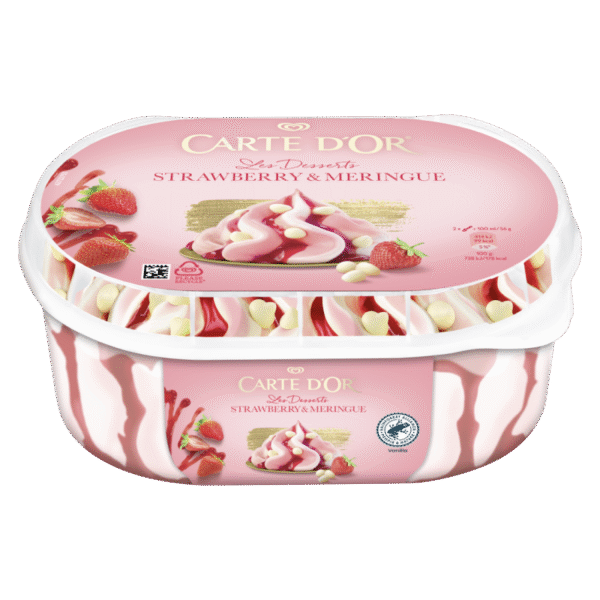 CARTE D'OR STRAWBERRY MERINGUE 825ml (6szt) ALGIDA.