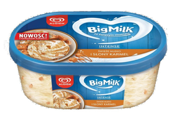 BIG MILK SŁONY KARMEL 1L (6szt) ALGIDA.