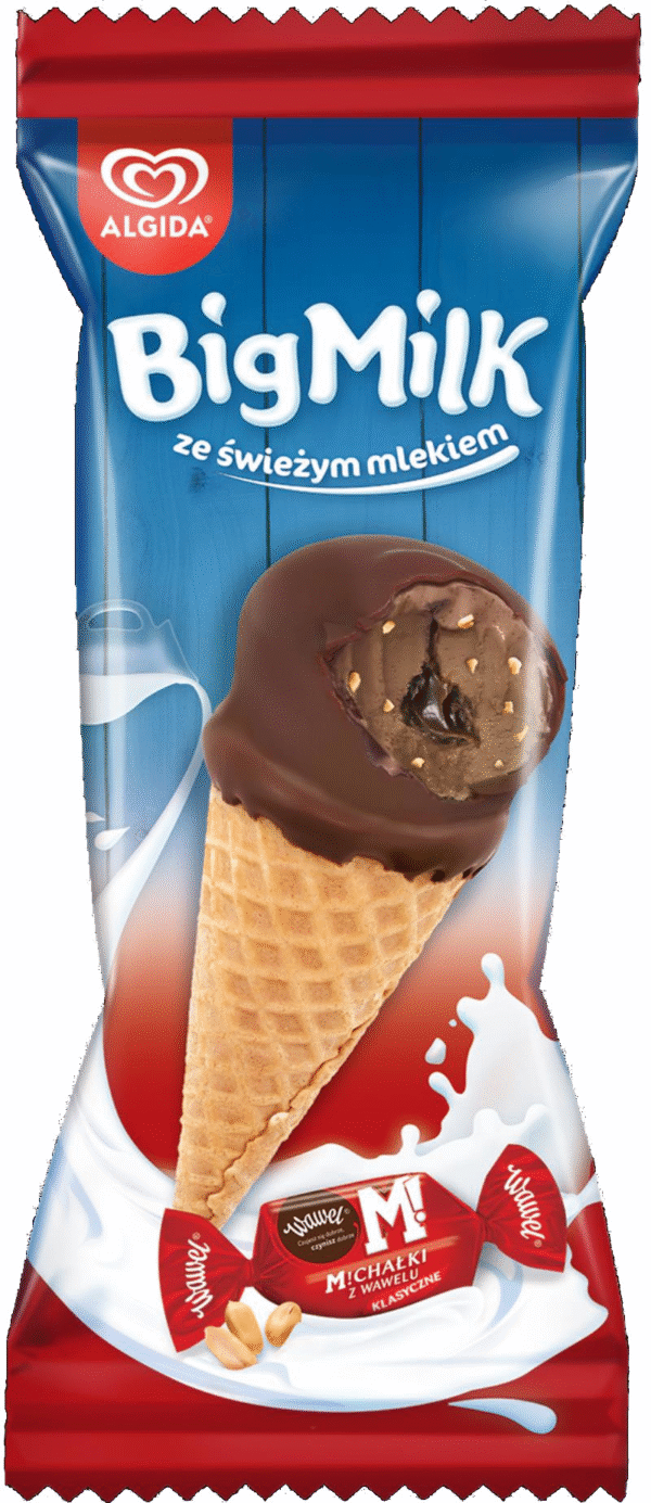BIG MILK ROŻEK MICHAŁEK (24 x 105ml) ALGIDA.