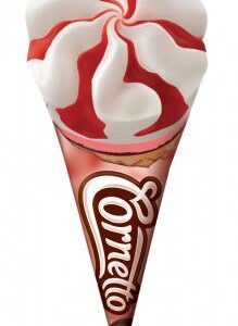CORNETTO TRUSKAWKOWE (30szt) ALGIDA.