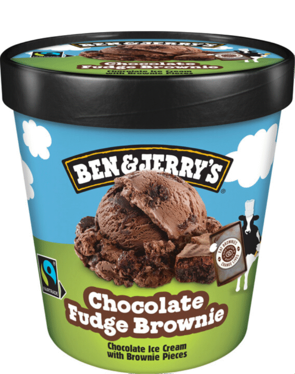 B&J CHOC FUDGE BROWNIE 8x465ml.