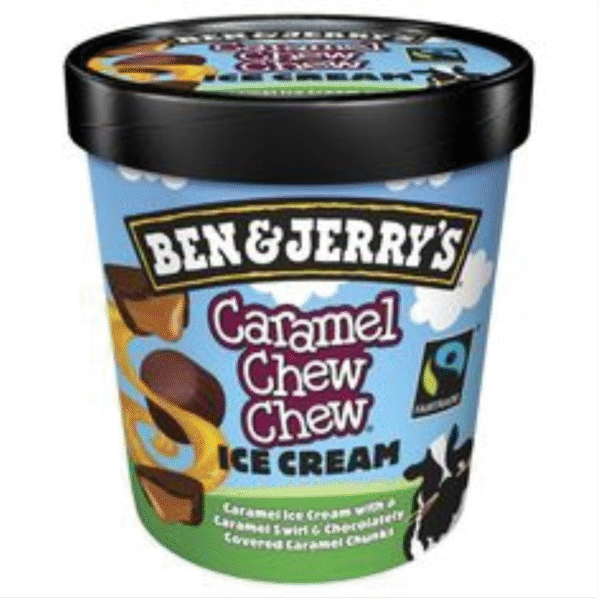 B&J CARAMEL CHEW CHEW 8x465ml.
