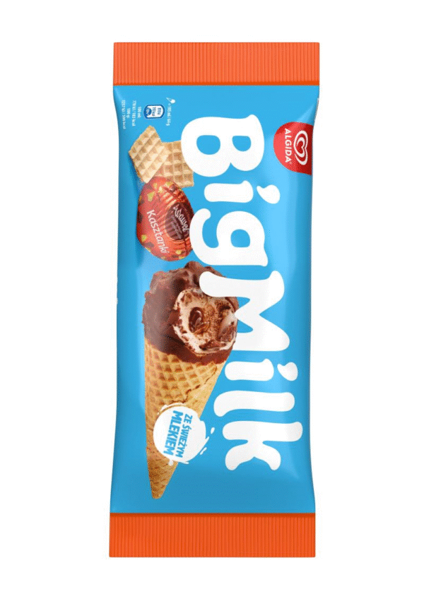 BIG MILK ROŻEK KASZTANKI (27X105ML) ALGIDA.