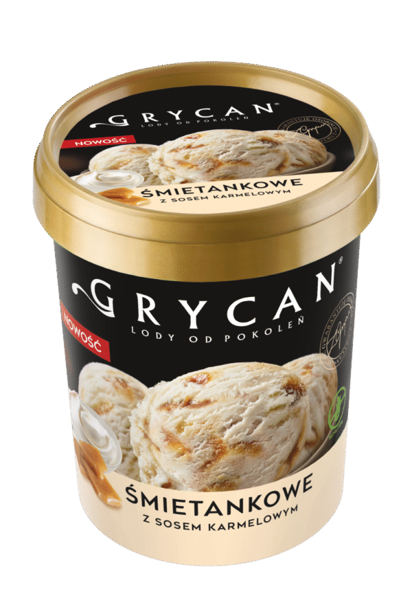 GRYCAN ŚMIETANKOWE Z SOSEM KARMELOWYM 480ml/6szt