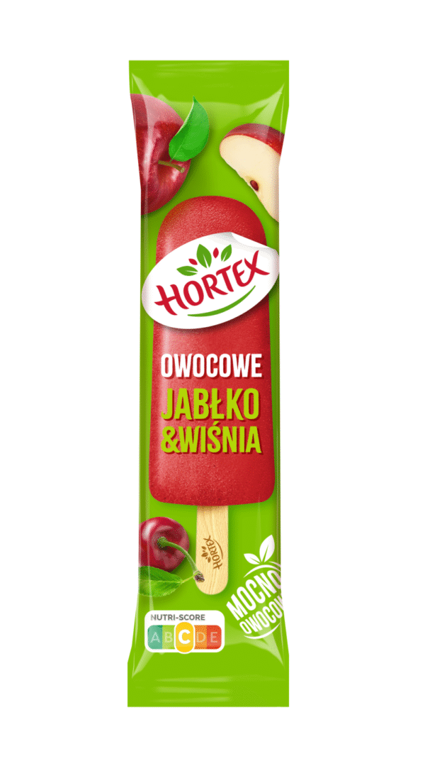 HORTEX LODY JABŁKO/WIŚNIA PATYK 70ml (40szt).