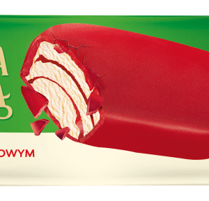 LODY ŚMIETANKOWE Z SOSEM TRUSKAWKOWYM (20szt X 90ml)PATYK ZIELONA BUDKA