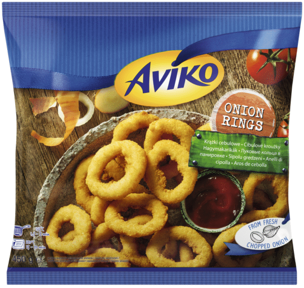 KRĄŻKI CEBULOWE 450G AVIKO.