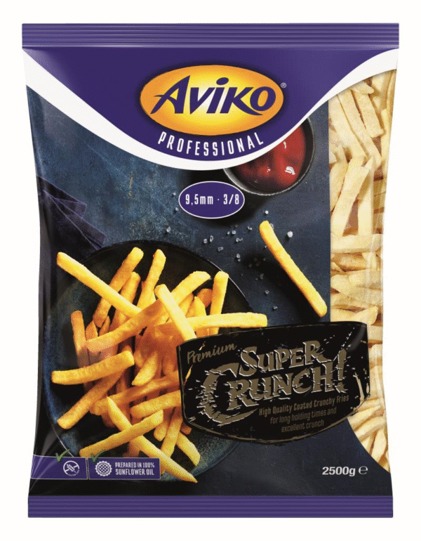 SUPER CRUNCH FRIES 9.5MM (2.5KG) AVIKO.