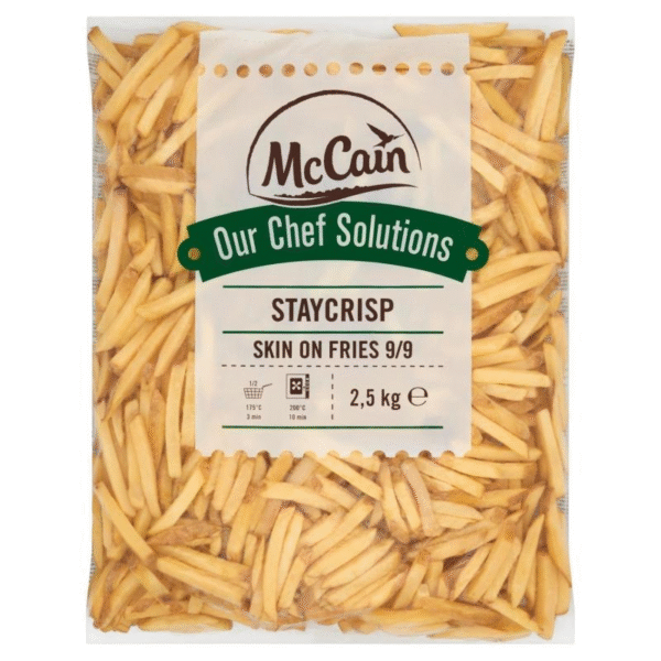 FRYTKI SURE CRISP 9/9 SKIN ON 2.5KG MC CAIN(10KG).