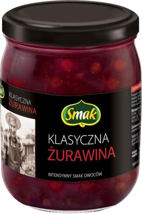 SMAK ŻURAWINA CAŁA 520G.