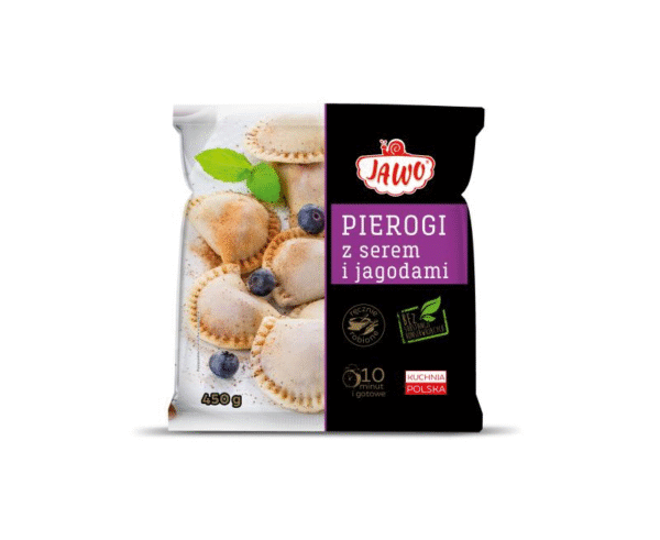 PIEROGI SER JAGODA JAWO 450G.