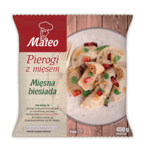 MATEO PIEROGI Z MIĘSEM 450G (12szt).