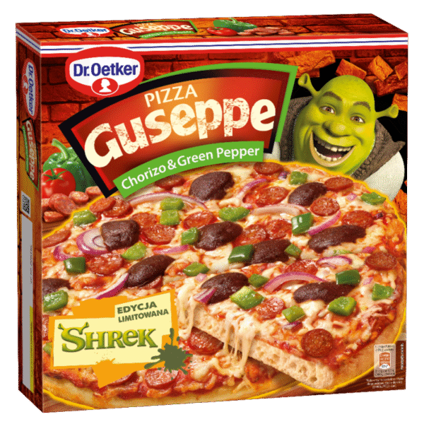 GUSEPPE CHORIZO GREEN PEPPER SHREK 423g. PIZZA