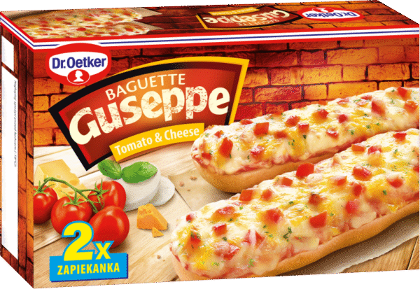 GUSEPPE BAGIETKA SER I POMIDOR (2szt X 125g) ZAPIEKANKA