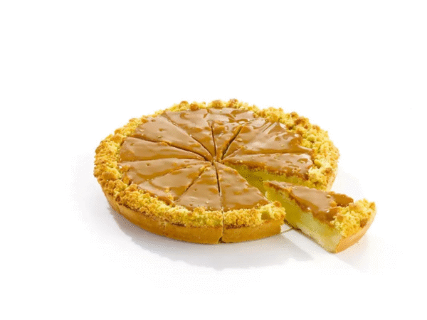 (CIASTO) JABŁECZNIK KREMOWY Z KRUSZONKĄ I KARMELEM 1.8KG (12PORCJI) VANDEMOORTELE.