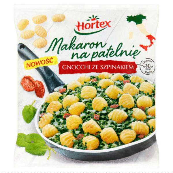 MAKARON NA PATEL. GNOCCHI SZPINAK 450G HORTEX.