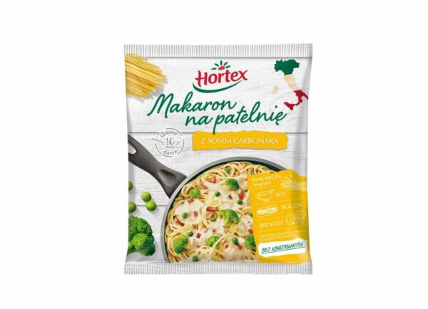 MAKARON NA PAT. SOS CARBONARA 450G HORTEX.