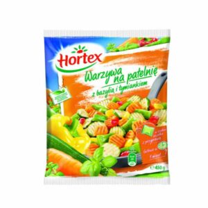 WARZYWA NA PATEL Z BAZYLIĄ 450G HORTEX.