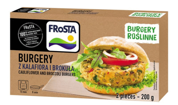 BURGERY Z KALAFIORA I BROKUŁA 200G FROSTA.