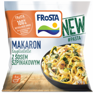 MAKARON TAGLIATELLE Z SOSEM SZPINAK. 450G FROSTA.