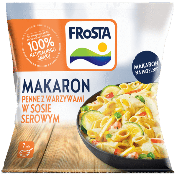 MAKARON PENNE W SOSIE SEROWYM 450g FROSTA.