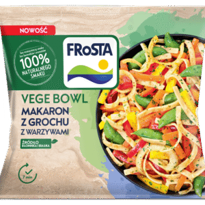 VEGE BOWL MAKARON Z GROCHU Z WARZYWAMI 400G FROSTA.