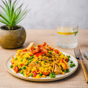 PAELLA Z ROŚLINNYM A'LA KURCZAKIEM 1,5KG FROSTA.