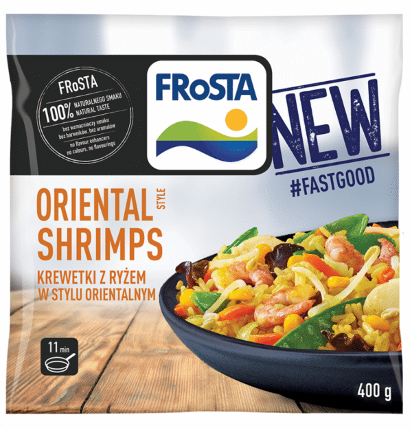 KREWETKI Z RYŻEM W STYLU ORIEN.400G FROSTA.