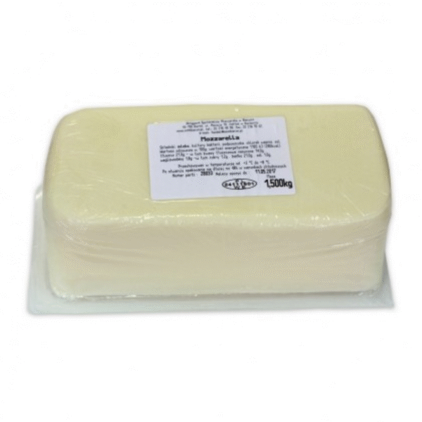 SER MOZZARELLA BLOK 1.5 KG Bieruń.
