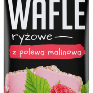 WAFLE RYZOWE 66g.Z POLEWĄ MALINOWĄ