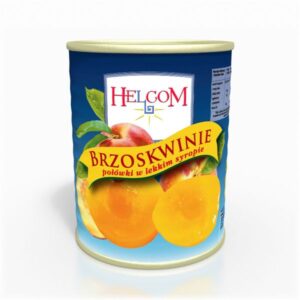 HELCOM BRZOSKW.POŁÓWKI 850ML/470g.