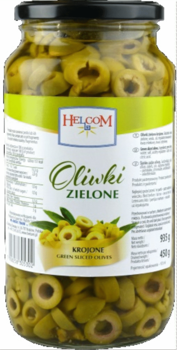 HELCOM OLIWKI KROJONE ZIELONE 935ml SL.
