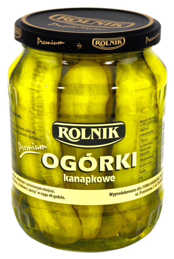 ROLNIK OGÓRKI KANAPKOWE SŁOIK 720ml/670G.