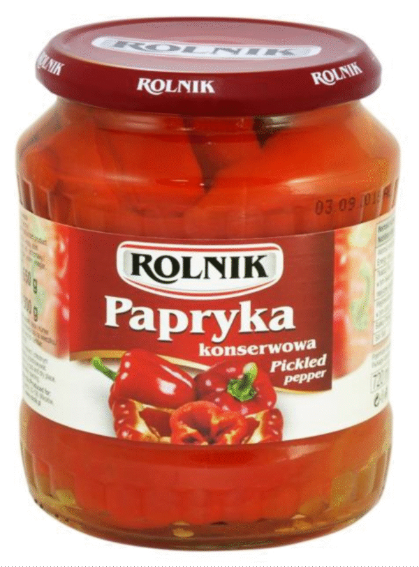ROLNIK PAPRYKA CWIARTKI 650g.