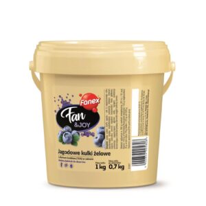 FAN & JOY JAGODOWE KULKI ZELOWE 1kg/0,7 kg FANEX
