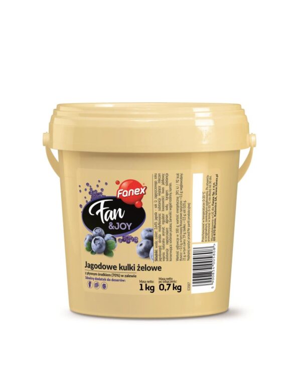 FAN & JOY JAGODOWE KULKI ZELOWE 1kg/0,7 kg FANEX