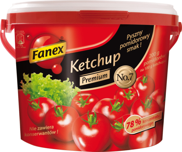FANEX KETCHUP 5 KG WIADRO NR VII PREMIUM