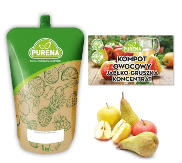 KONCENT.KOMPOTU JABŁKO-GRUSZKA 1L PURENA (6).