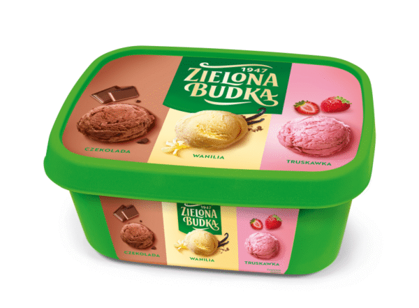 WANILIA CZEKOLADA TRUSKAWKA 1L ZIELONA BUDKA (6szt).