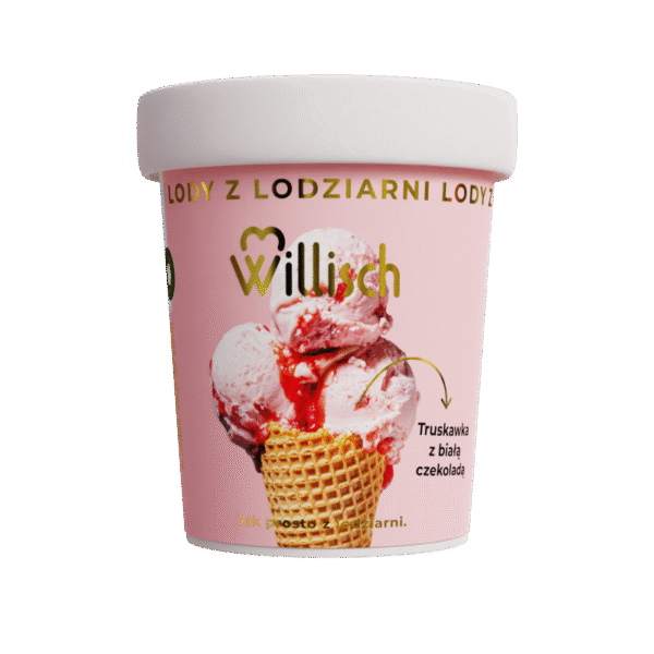 WILLISCH LODY TRUSKAWKA Z BIAŁĄ CZEKOLADĄ 8x465ml.