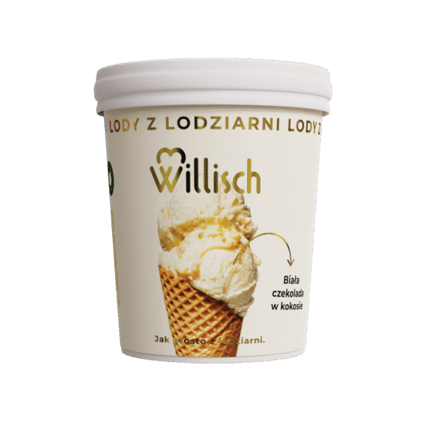 WILLISCH LODY BIAŁA CZEKOLADA W KOKOSIE 8x465ml.